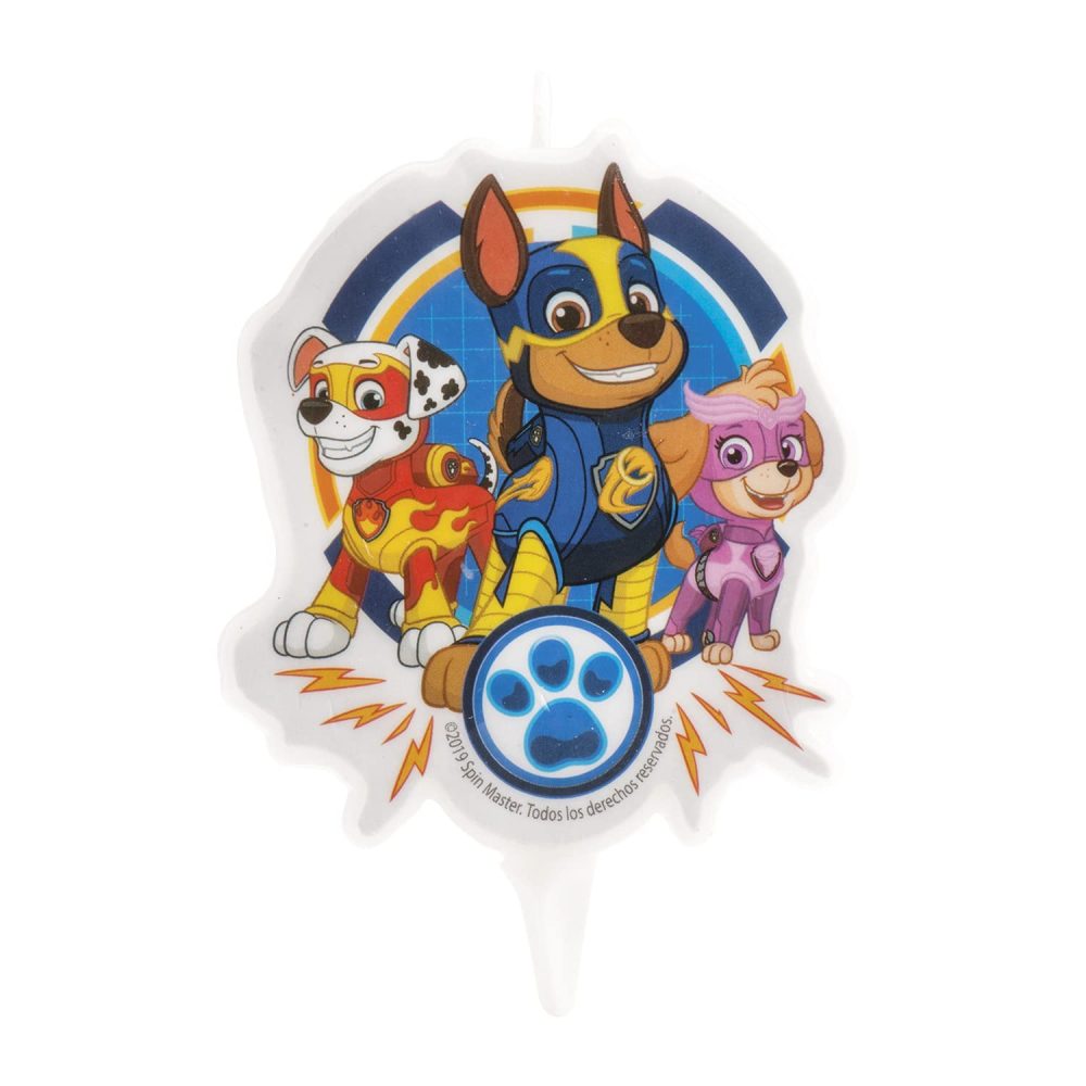 Dekora - 346226 Chase, Skye, Marshall 2D Paw Patrol Birthday Candle