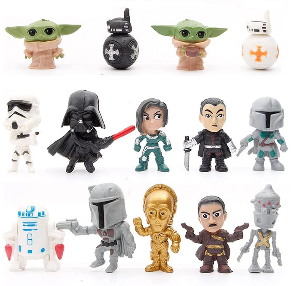 14 PCS Star Wars Cake Toppers Cute Toys Birthday Gift Set - Image 6