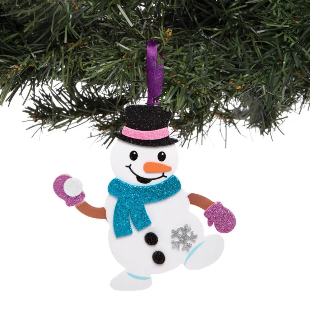Baker Ross AT160 Snowman Mix & Match Decoration Kits, Christmas Arts and Crafts, Assorted, 6 Count (Pack of 1) - Image 4