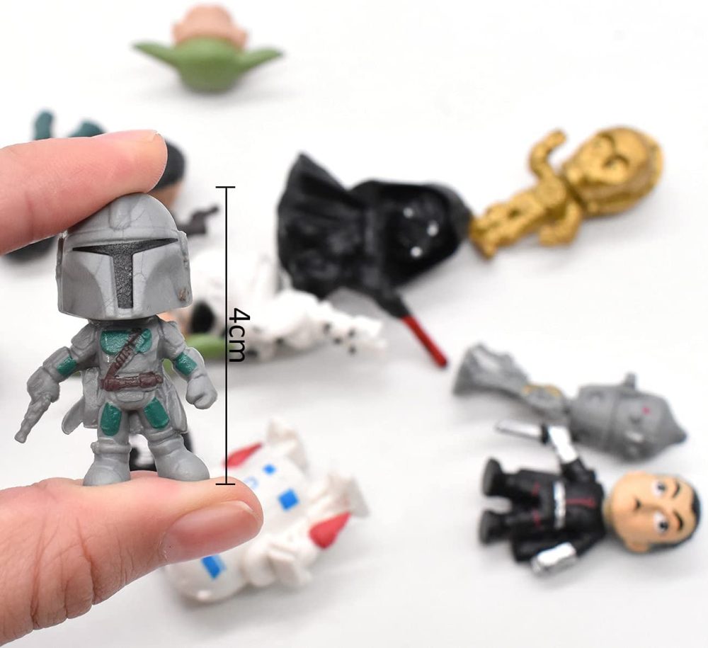 Star War Mini Figures Set Cake Figures, Star War Cake Decoration Supplies, Cupcake Figurines Party Cake Topper Set Birthday Decoration, 7 Pcs - Image 7
