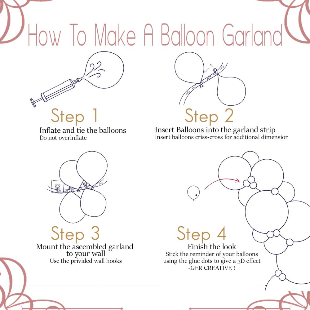 Flixcart Rose Gold Balloon Arch Kit - 101 Pcs Balloon Garland Kit with DIY tools Perfect for Thanksgiving, Engagement, Wedding, Welcome Home, Graduation & Kids Birthday Party Decoration - Image 4