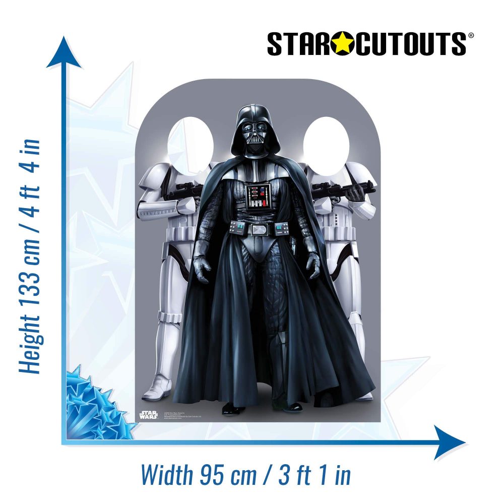 Star Wars Darth Vader and Stormtrooper Child Size Party Photo Stand In - Image 4