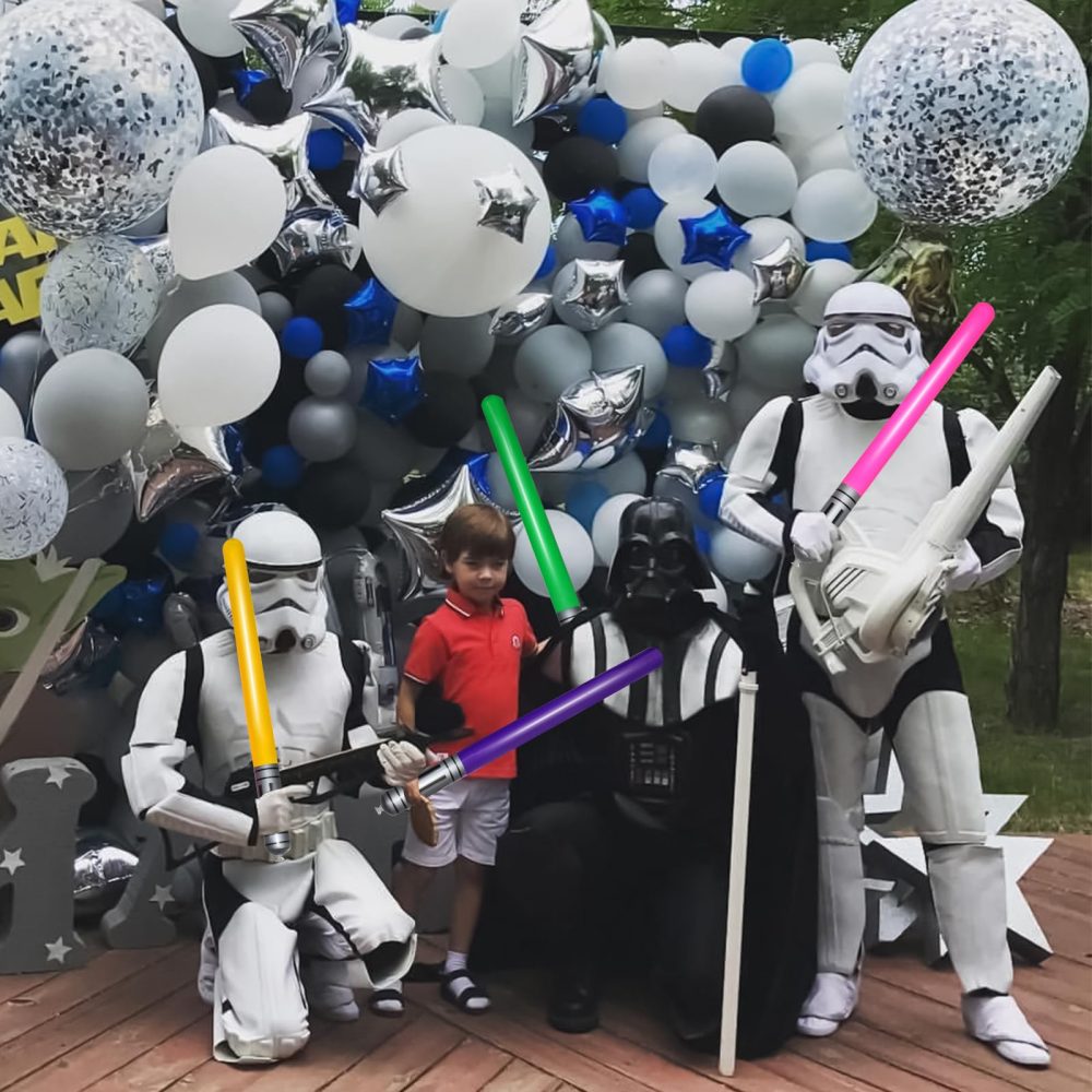 18PCS Inflatable Lightsaber,Star Inflatable Props Balloons,Star Party Inflatable Lightsaber Props,Party Inflatables Balloons,Party Cosplay Balloons,Ydstniu Party Decorations Inflatable Lightsaber - Image 5