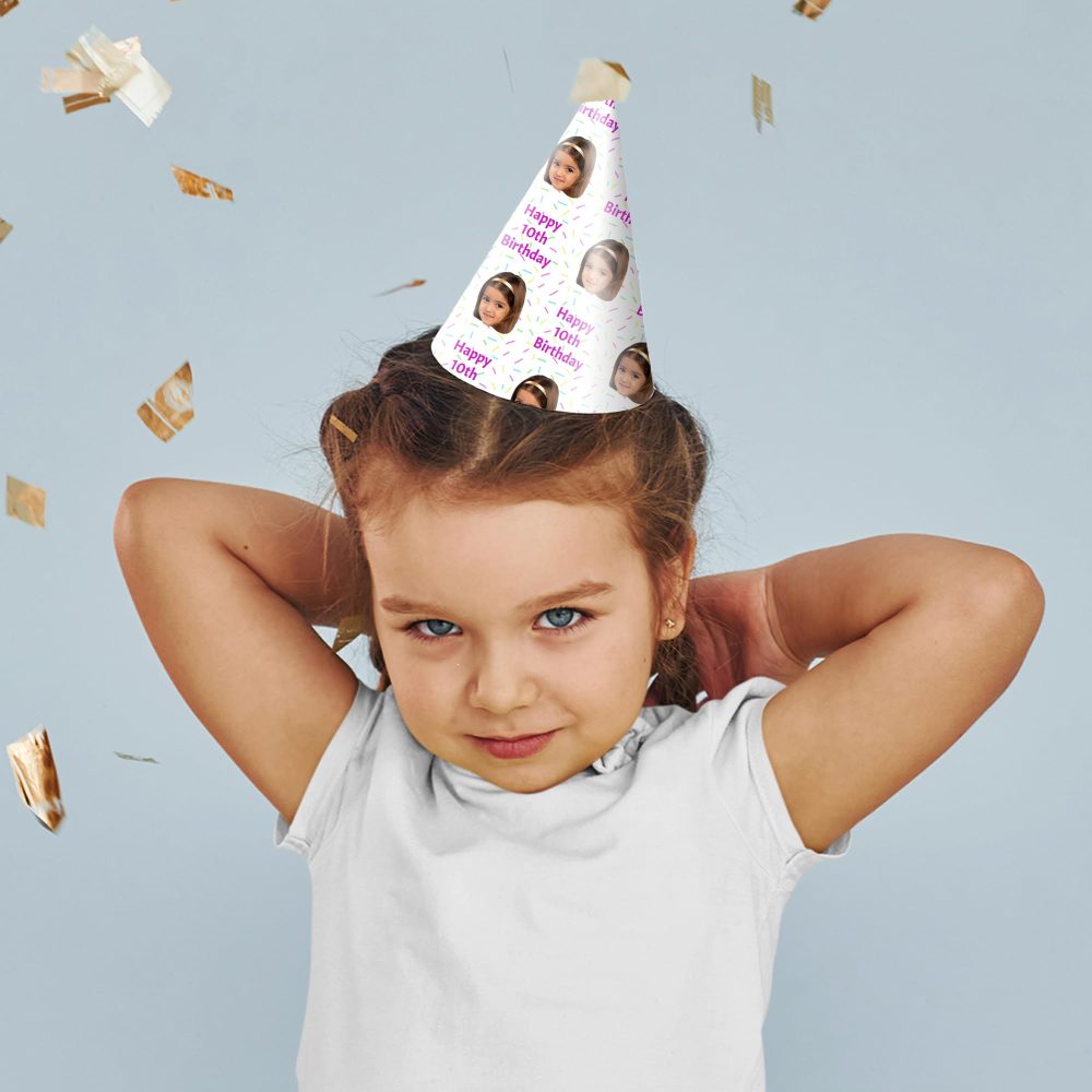 Beanprint Personalised Party Hats, Your Face On A Hat with Text, CUTOUT Ready, Party Accessory, Hen Parties, Stag do, Birthdays (1 Party Hat) - Image 8