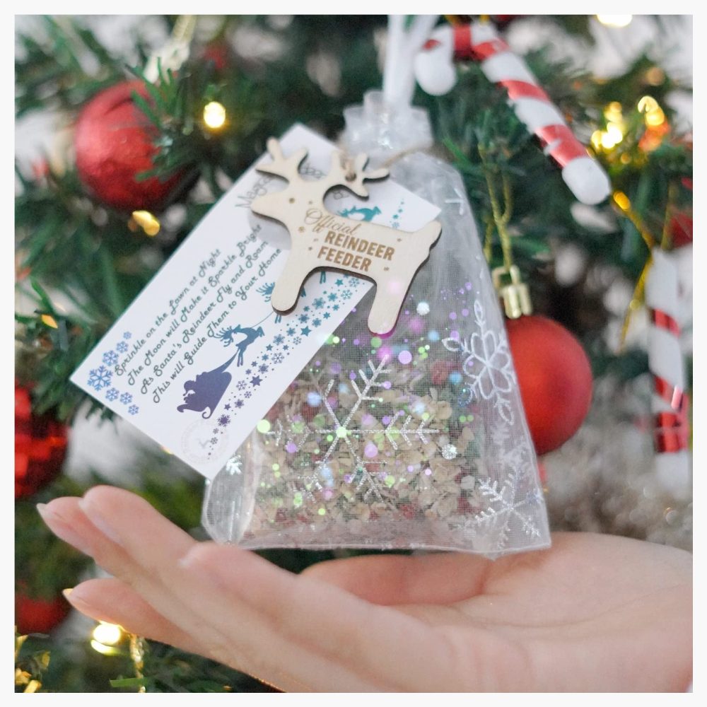 2X Magical Reindeer Food -Biodegradable Magic Glitter Dust Oats - Father Christmas Eve Box Filler- Kids Craft Activity Tradition Handmade Rudolph B1(2 x Reindeer Food) - Image 2