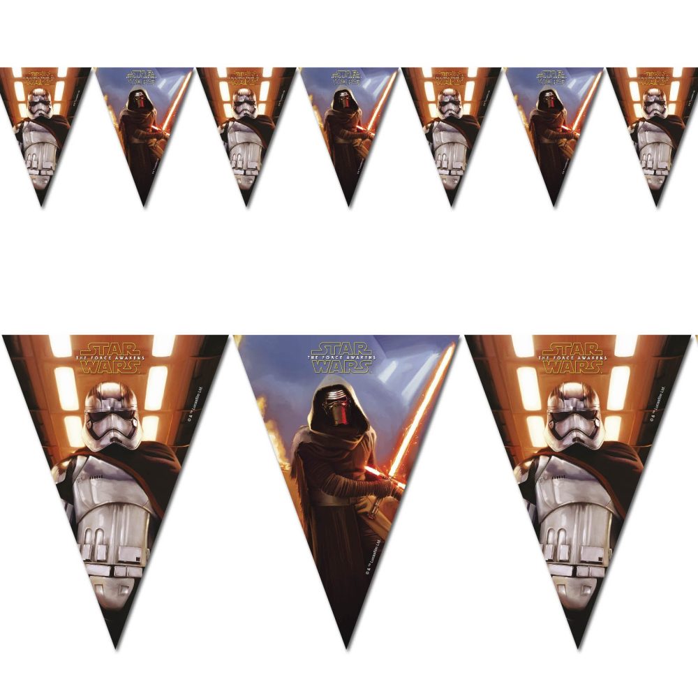 Unique Party 72200 - 2.3m Star Wars 7 Bunting Flags - Image 6