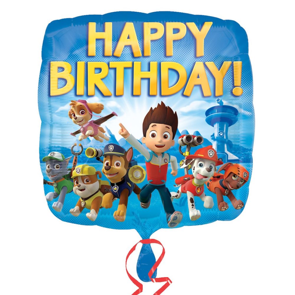 (PKT) Child Paw Patrol Happy Birthday Standard Balloon - Image 4