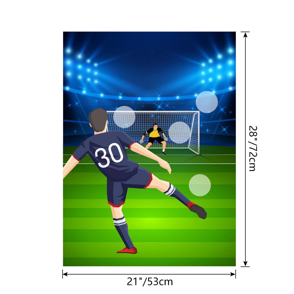 ELECLAND Pin The Soccer Game for Kids, Pin The Soccer on The Goal with Soccer Ball Stickers, Football Party Games Christmas Party Games for Classroom Activities, Football Birthday Decorations - Image 7