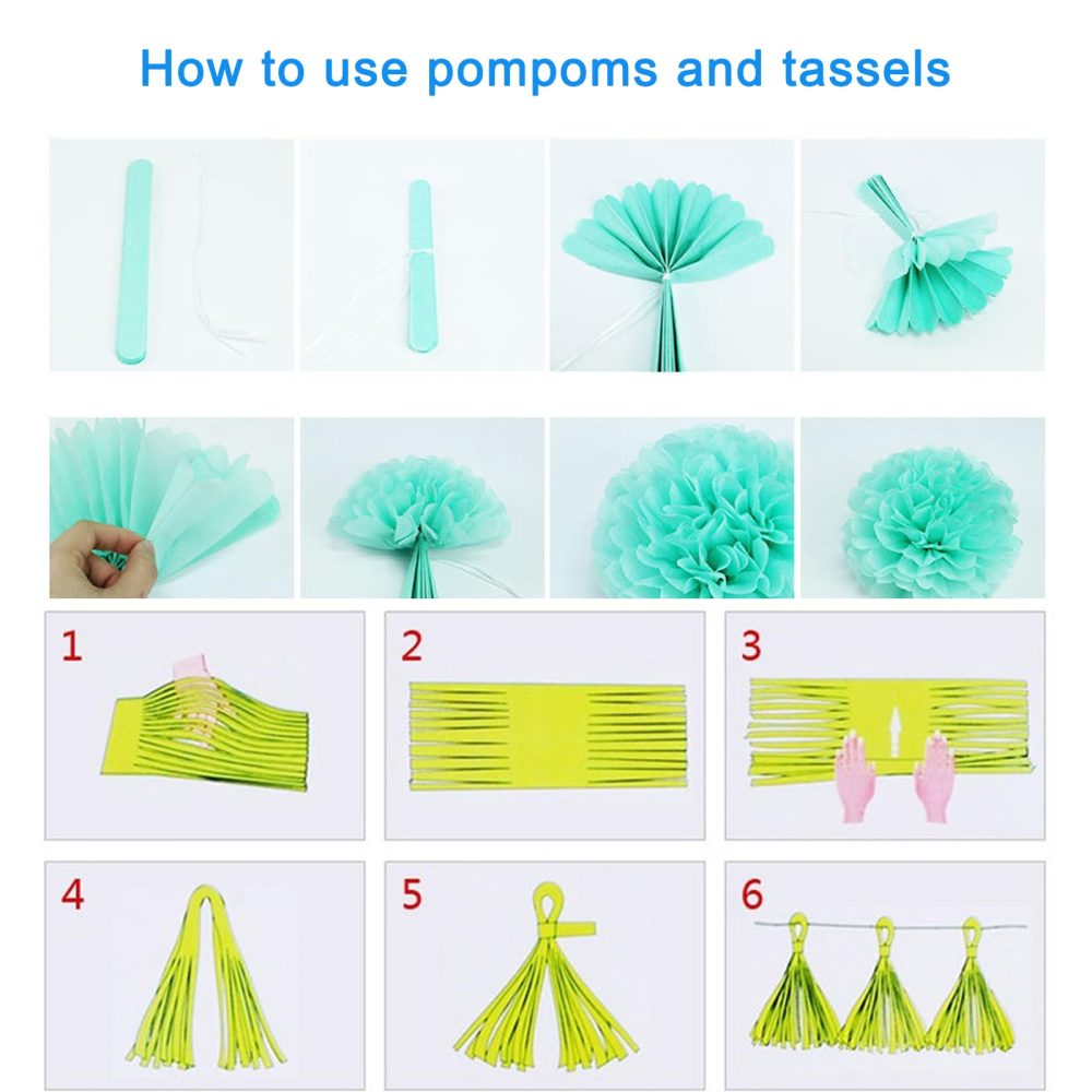 Wiletasz Teal Blue and Pink Teen Birthday Decorations, Teal Birthday Decorations with Banner Tassels Pastel Balloons for Girls Women Teens Kids party decorations - Image 2