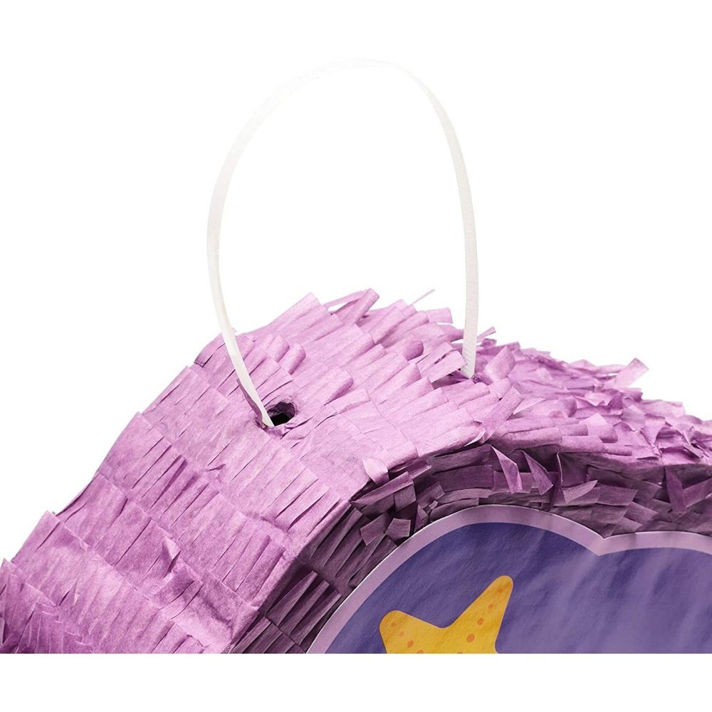 Mermaid Pinata for Girls Under the Sea Birthday Party Decorations (Small, 40.1 x 29.2 x 7.9 cm) - Image 3