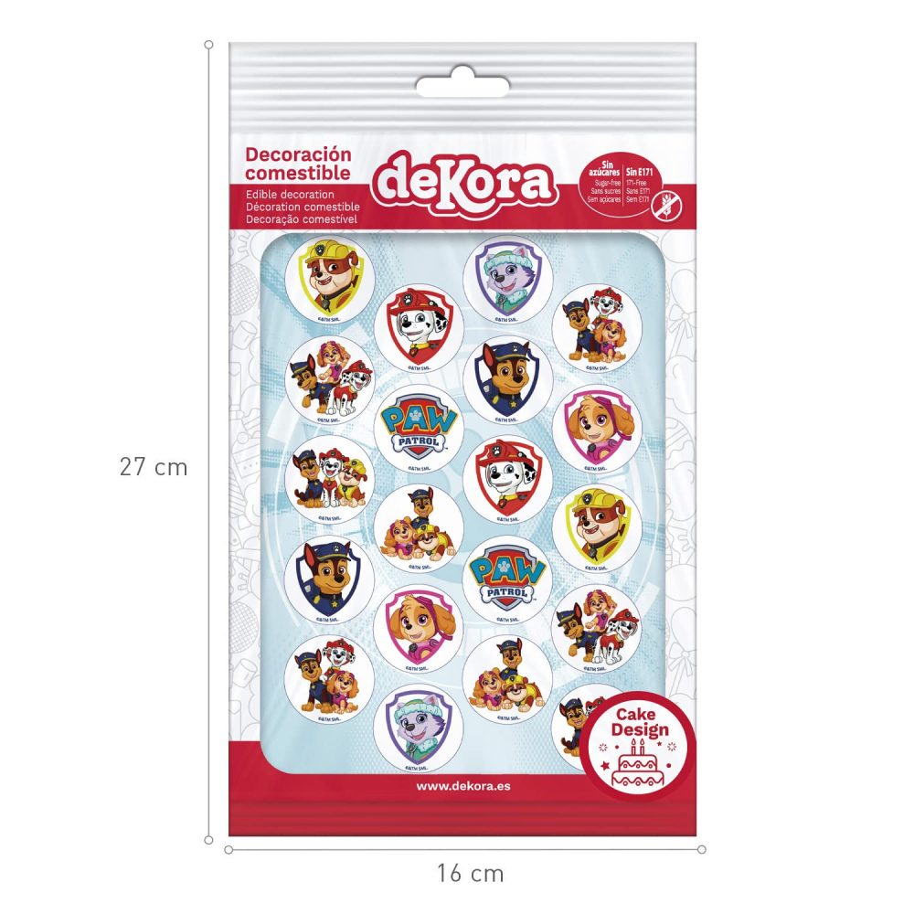 Dekora - Paw Patrol Kids' Birthday Cake Decoration Minis - 3,4 cm - Image 4