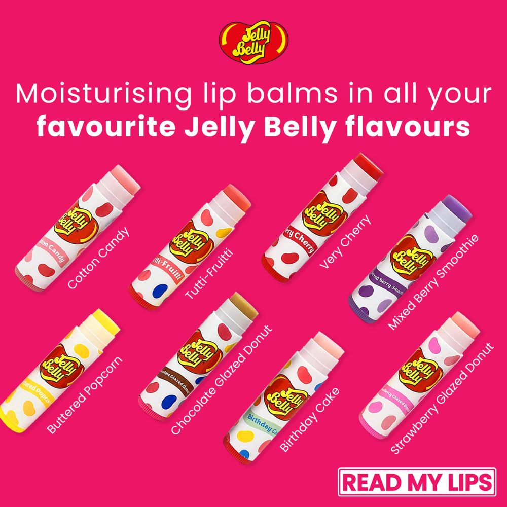 READ MY LIPS - Jelly Belly Flavoured Lip Balm Set - Formulated With Beeswax - Fun Party Bag Fillers Or Christmas Stocking Stuffers - Cruelty Free - 8 Exciting Tastes Party Pack - Image 3