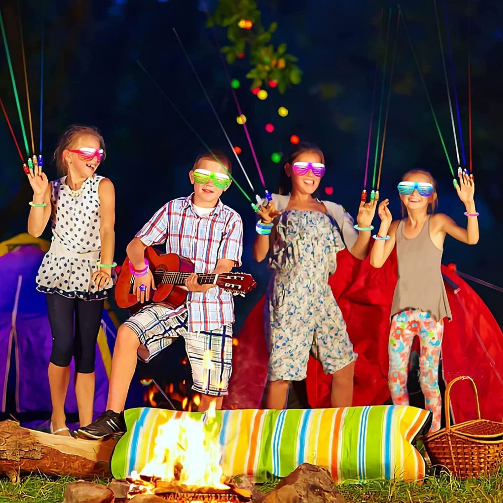 ANNILA 88pcs LED Light Up Toys Party Favors Glow in The Dark Party Supplies, Glow Stick Party Pack……… - Image 4