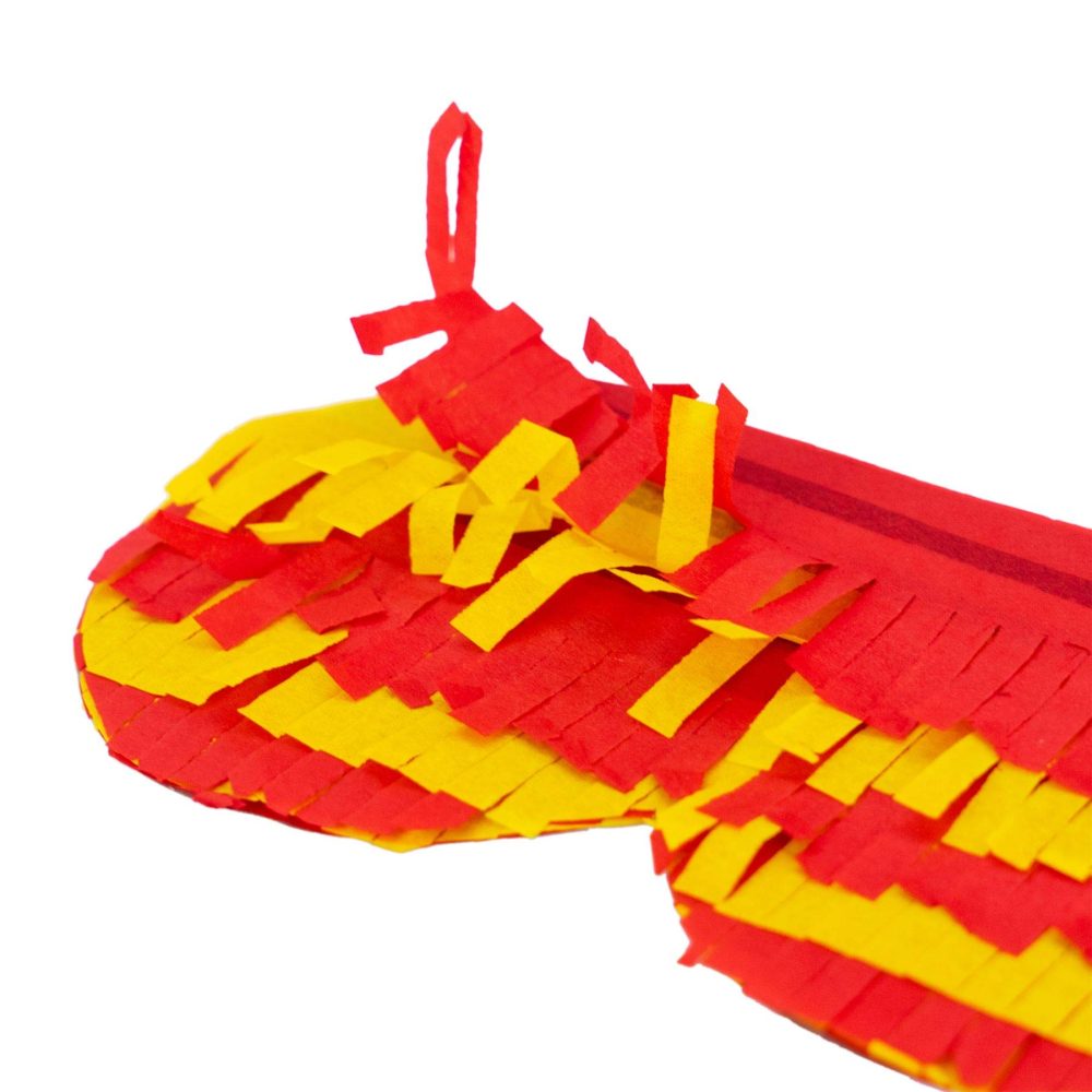Fax Potato Number 0 Pinata Set with Stick & Blindfold - 50 x 7.5 x 35cm - Rainbow - Image 2