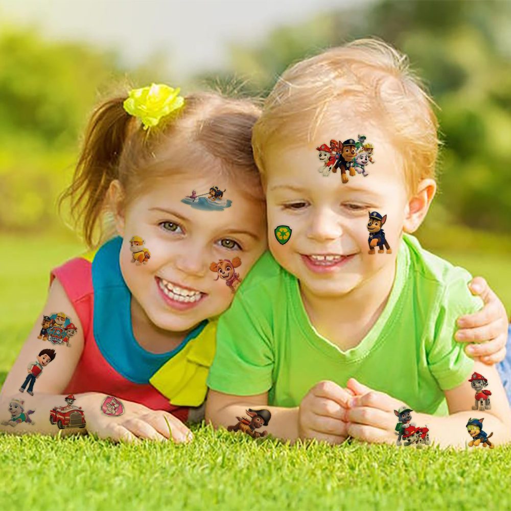 Tattoos for Kids 12 Sheets, Luminous Paw Patrol Temporary Tattoos,Glow In Dark Children Tattoos,Kids Tattoos Stickers for Boys Girls Party Bag Fillers Birthday Party Favours Games Stuff Supplies - Image 7