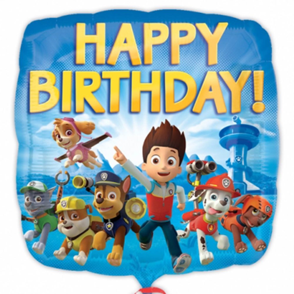 (PKT) Child Paw Patrol Happy Birthday Standard Balloon - Image 3