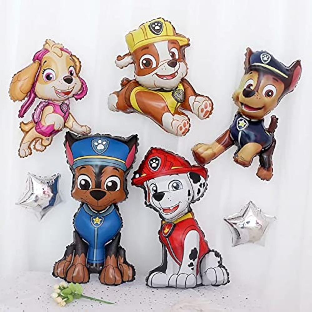 Paw Patrol CHASE SKYE MARSHALL RUBBLE Kids Party Helium foil Birthday Balloon