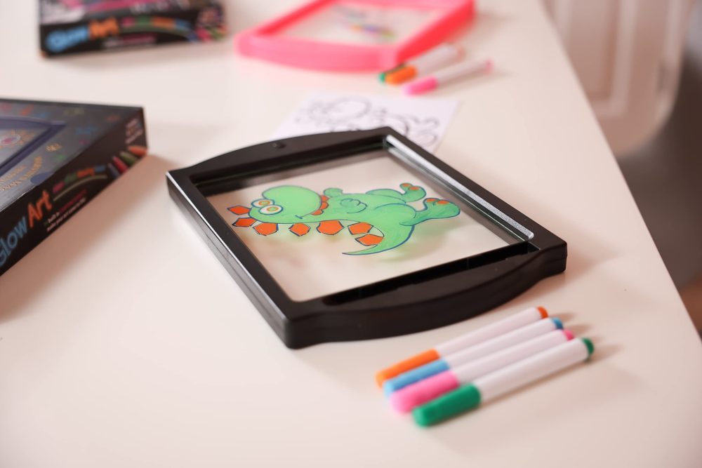 Marvin's Magic - Neon Glow Craft Kit - Craft Set - Light Up Tracing Pad - Drawing Tablet Kids - Neon Magic Kit - Childrens Craft Kits - Battery Powered Doodle Pad - Glow Art Neon Drawing Board - Image 6