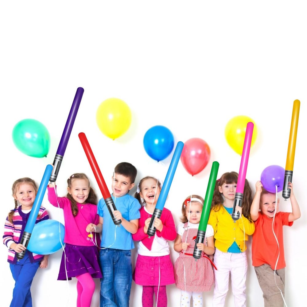 18PCS Inflatable Lightsaber,Star Inflatable Props Balloons,Star Party Inflatable Lightsaber Props,Party Inflatables Balloons,Party Cosplay Balloons,Ydstniu Party Decorations Inflatable Lightsaber - Image 2
