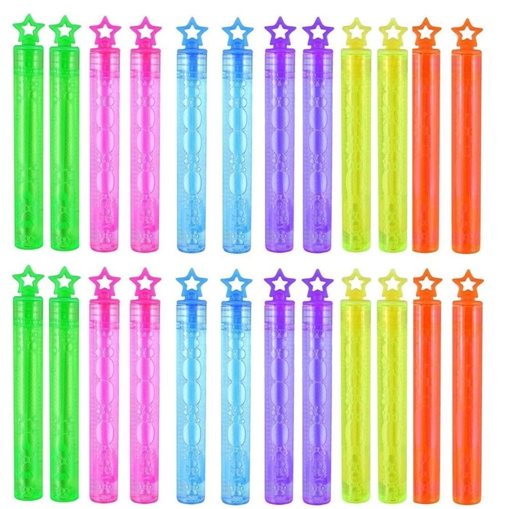 36-Pack Bubble Tubes Party Bag Fillers - Fun and Colorful Toy Bubble Tubes for Kids - Ideal Wedding Favors, Party Favors, Loot Bag and Stocking Fillers - Image 2