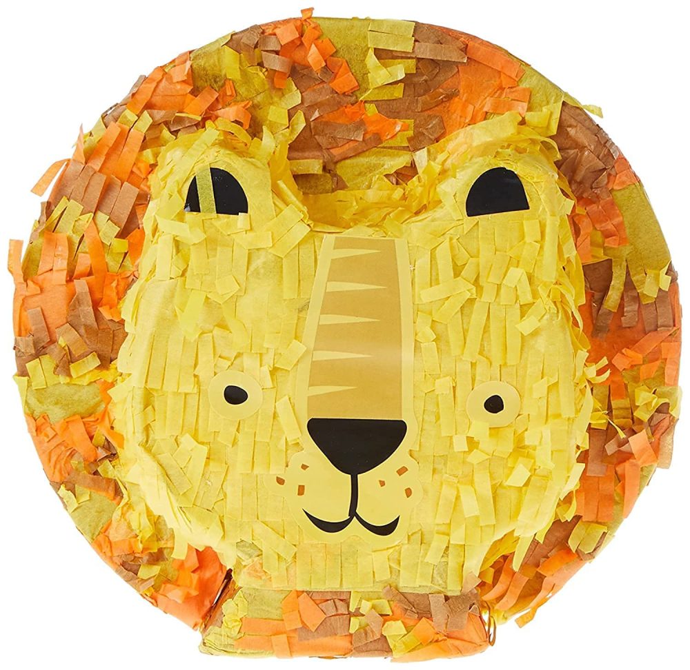 Adorable Mini Lion Pinata Favor Decoration (19cm x 18cm) - Perfect Party Decoration for Kids & Lion-Themed Celebrations - 1 Pc