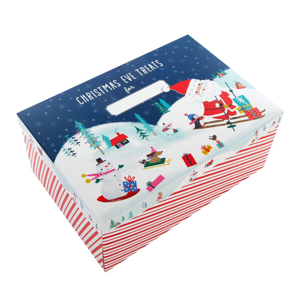 Hallmark Christmas Eve Box for Kids, Father Christmas and Snowman Illustrated Design, Gifts for Christmas, Gift Box for Christmas - Image 4
