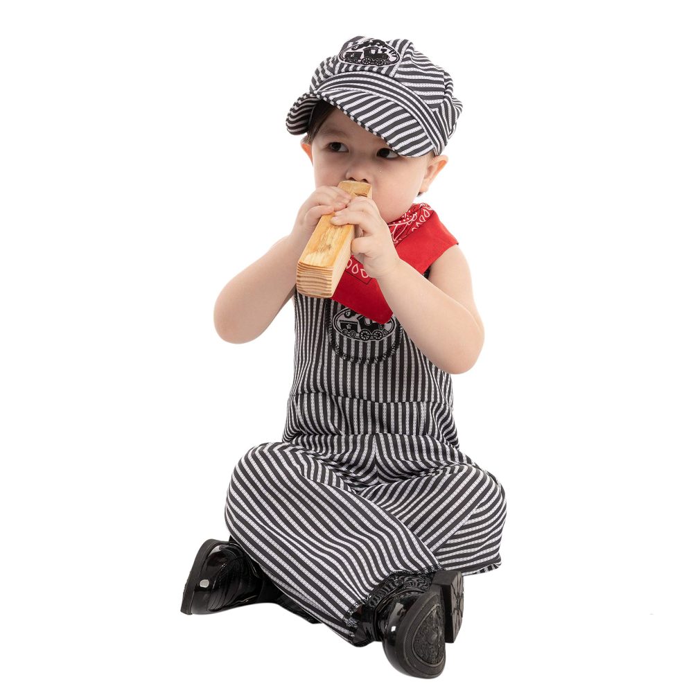 Spooktacular Creations Kids Train Engineer Costume, Unisex Railroad Train Engineer Costume for Kids Boys Halloween Dress Up, Role Playing (Small, 5 – 7 yrs) - Image 7