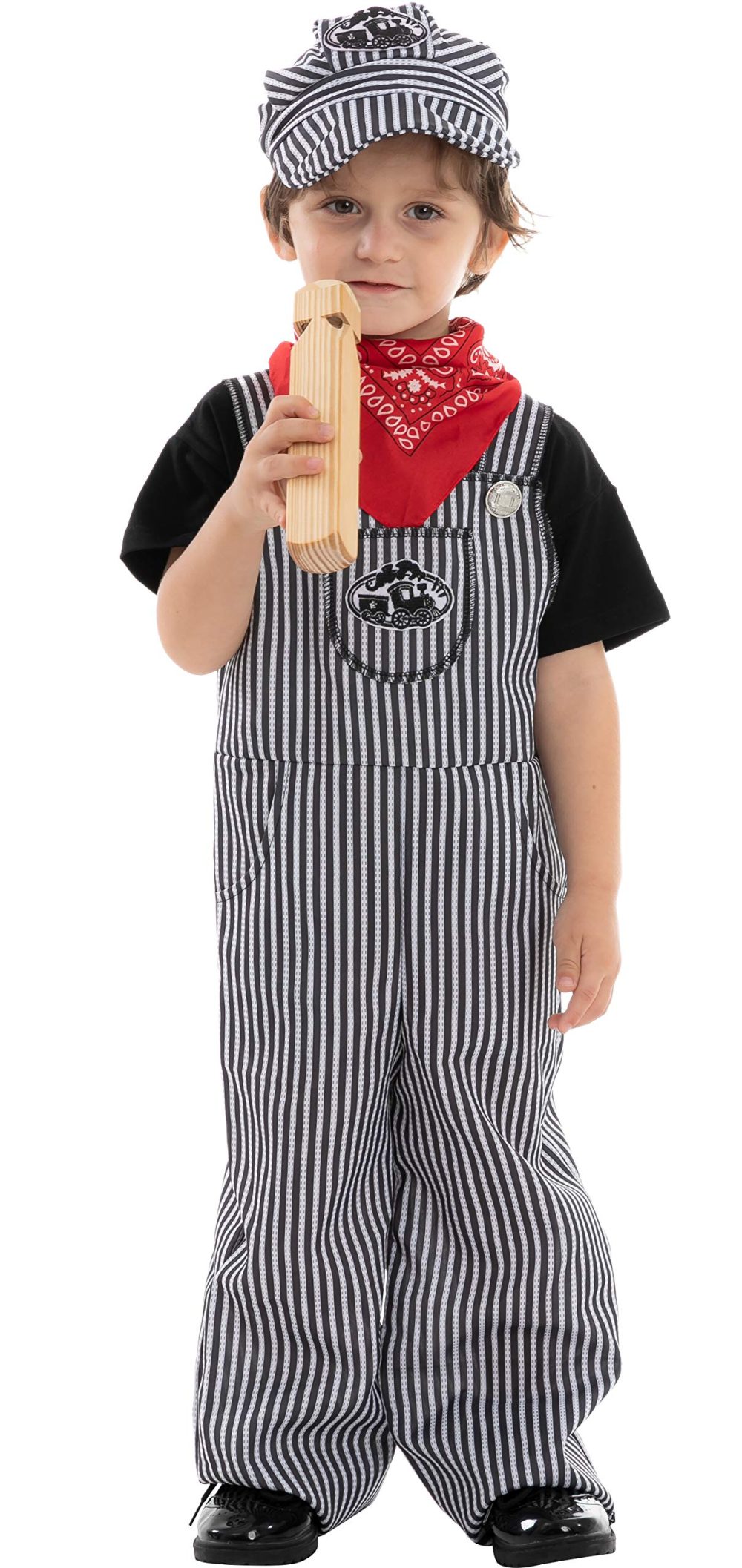 Spooktacular Creations Kids Train Engineer Costume, Unisex Railroad Train Engineer Costume for Kids Boys Halloween Dress Up, Role Playing (Small, 5 – 7 yrs) - Image 4