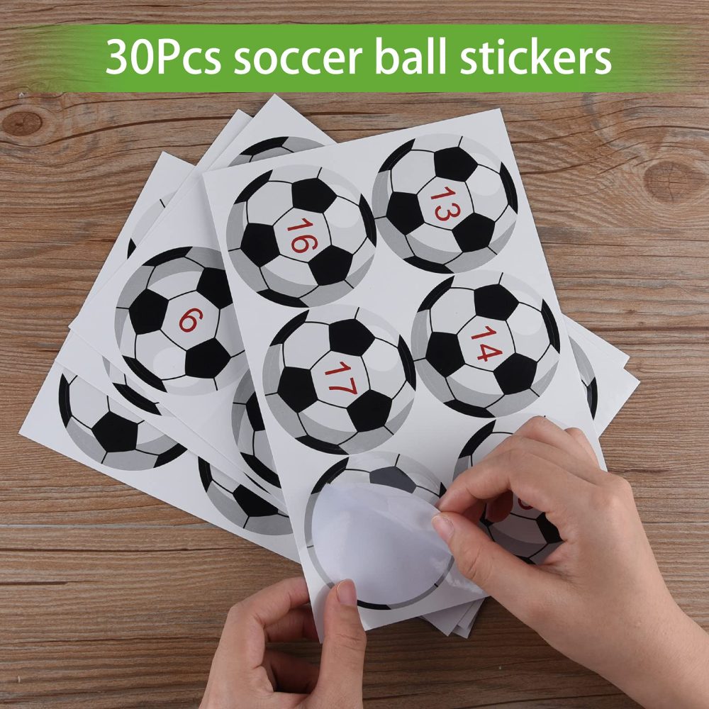 ELECLAND Pin The Soccer Game for Kids, Pin The Soccer on The Goal with Soccer Ball Stickers, Football Party Games Christmas Party Games for Classroom Activities, Football Birthday Decorations - Image 6