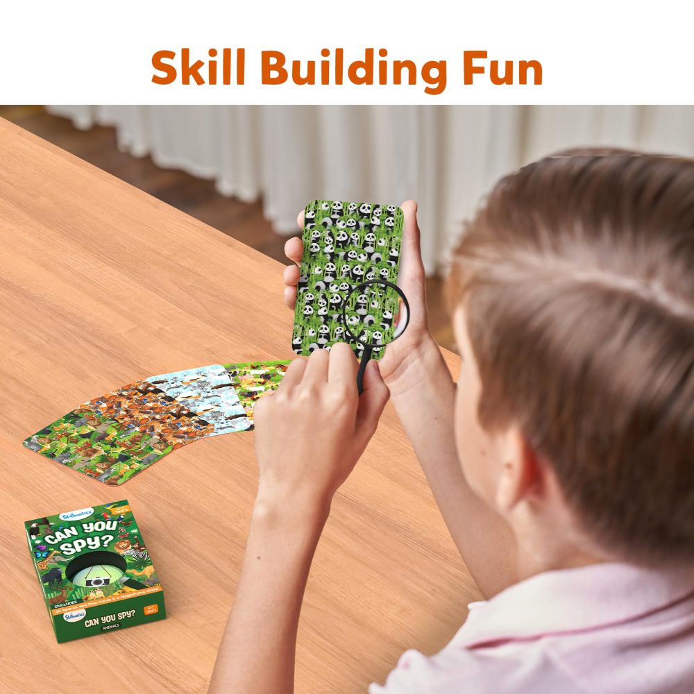 Skillmatics Party Favors (Pack of 15) - Can You Spy Animals Cards Set, Goodie Bag Stuffers for Kids, Play Search & Find Educational Games, Gifts for Girls, Boys, Friends Ages 4, 5, 6, 7 - Image 3