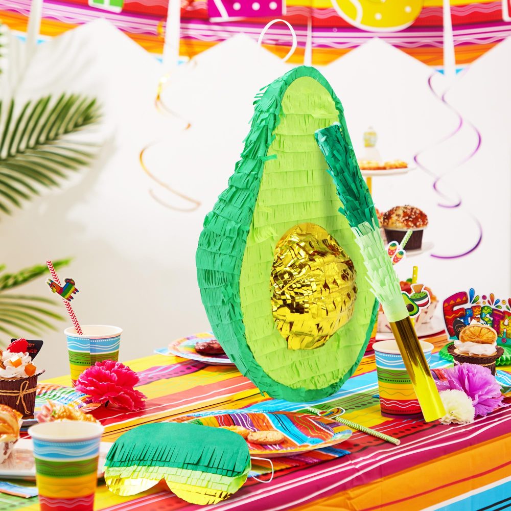 JOYIN Cinco De Mayo Avocado Pinata for Kids Birthday Party, for Fun Fiesta Taco Party Supplies, Mexican Theme Decoration, Carnivals Festivals, Taco Tuesday Event - Image 6