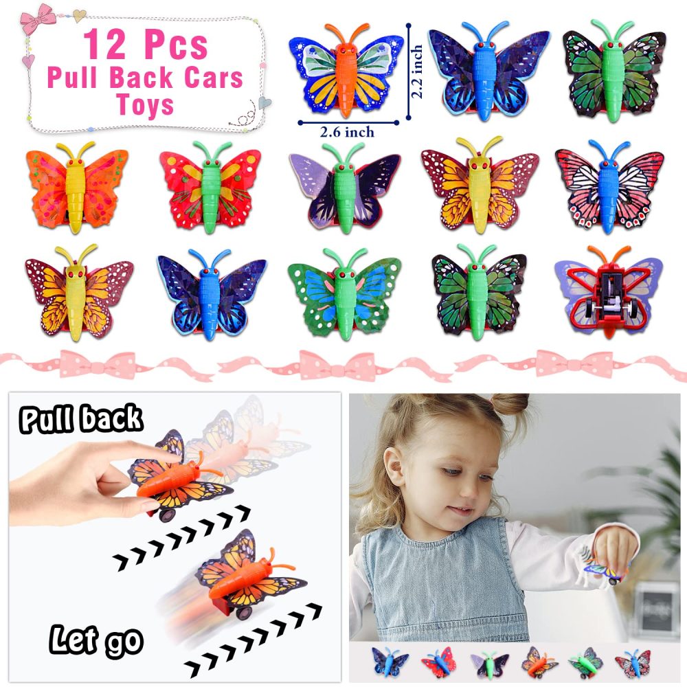 Leesgel Butterfly Party Supplies, 132pcs Party Bag Fillers for Kids Girls Butterfly Party Decorations Birthday Favours - Butterfly Hair Clips Bracelet Rings Temporary Tattoos Butterfly Stickers - Image 4