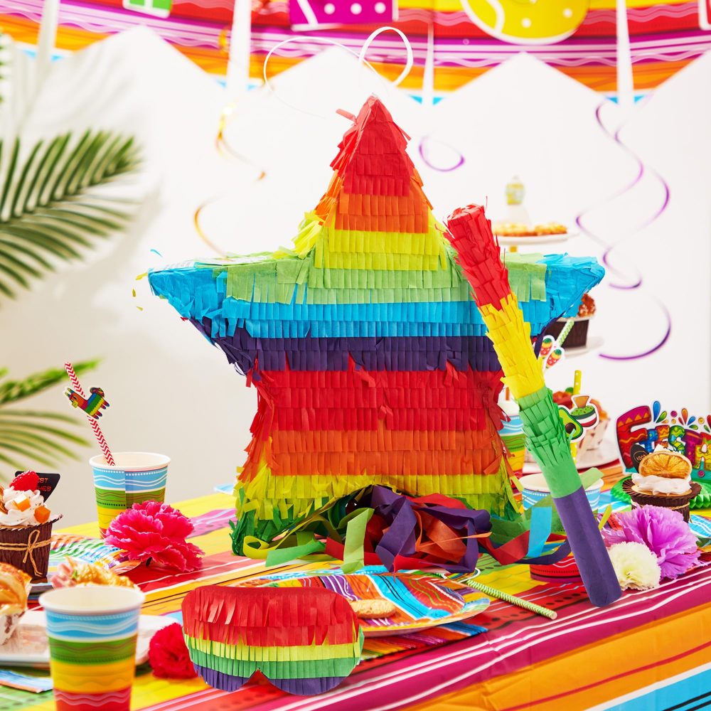 JOYIN Cinco De Mayo Star Pinata, Fiesta Party Supply for Fiesta Taco Party, Luau Event Photo Props, Mexican Theme Decoration, Carnivals Festivals, Taco Tuesday Event - Image 7