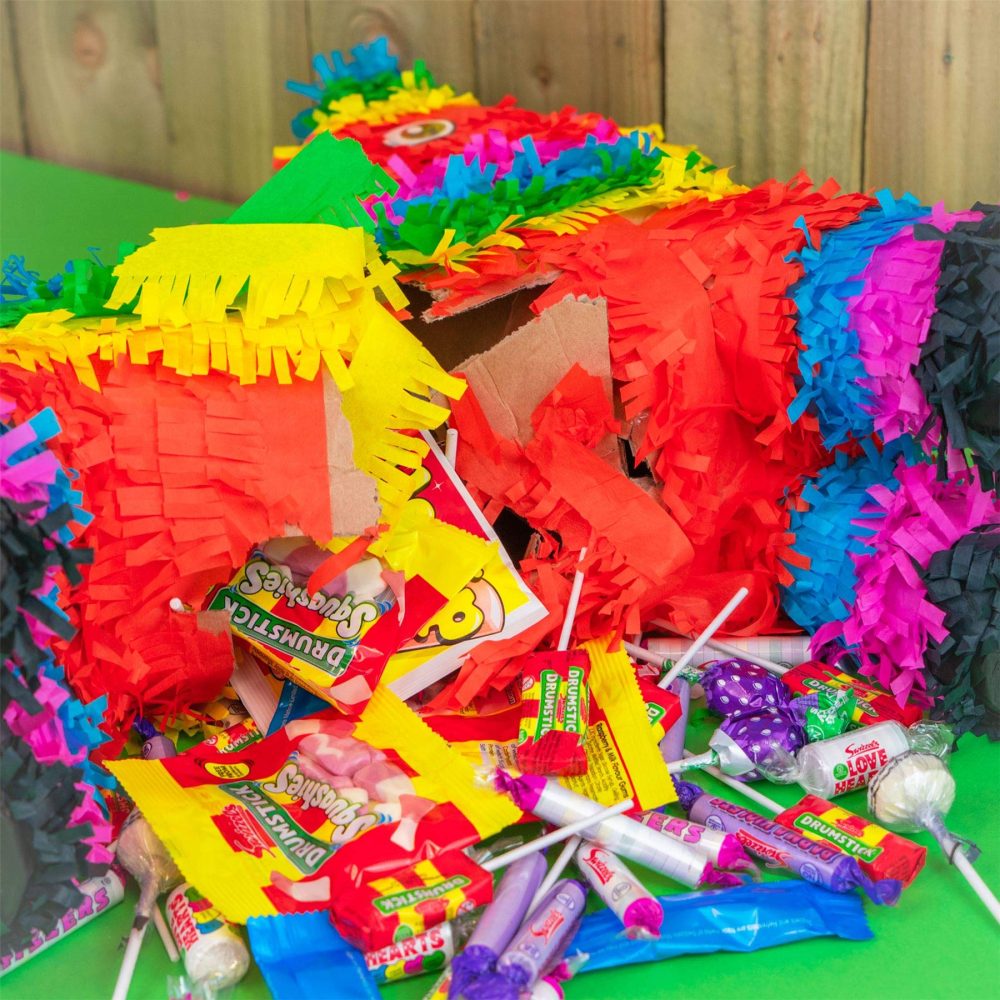 Fax Potato Donkey Cardboard Piñata - 40cm x 13cm x 55cm - Fill Your Own Kids Party Decoration - Image 2