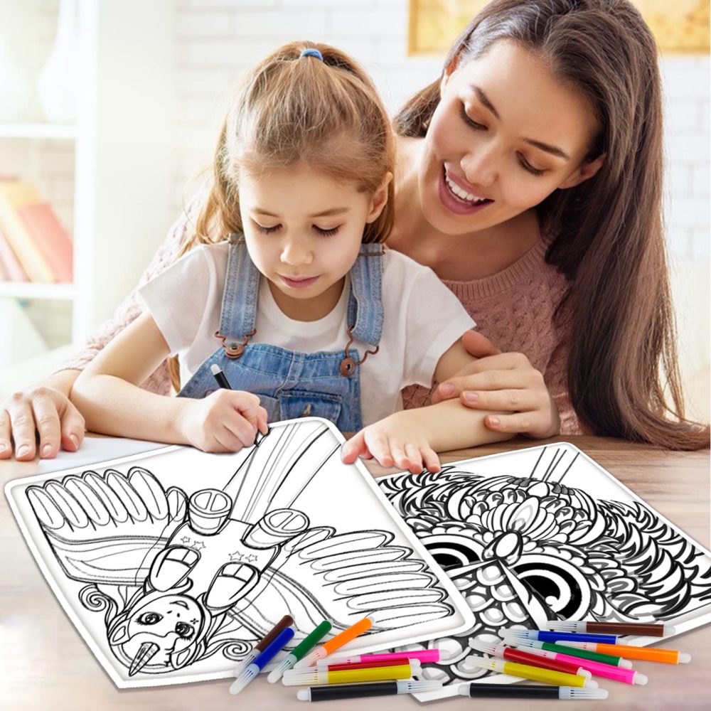 6 Pack DIY Kites Arts Activity Kits, Design Your Own Kite with Different Painting Tools for Kids Adults Birthday| Graduation| Camping| Beach Parties, Best Arts Crafts Toys - Image 6