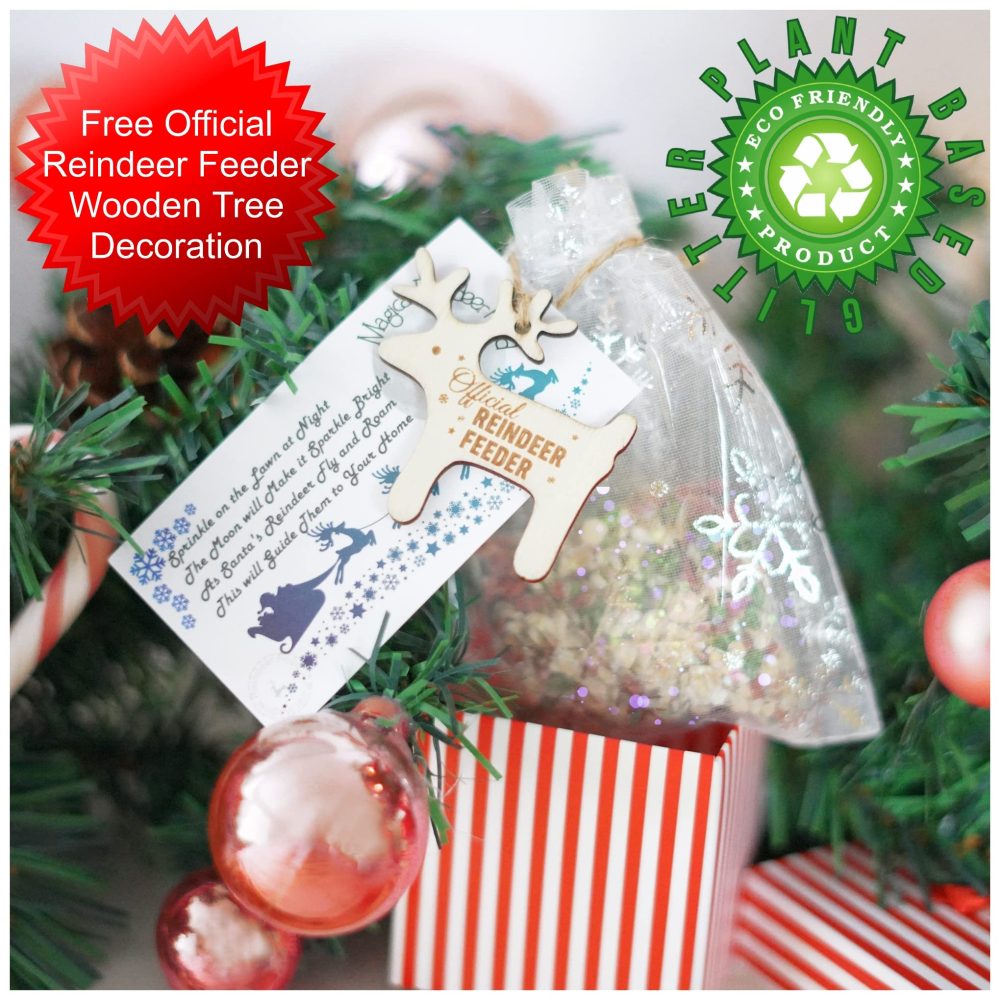 2X Magical Reindeer Food -Biodegradable Magic Glitter Dust Oats - Father Christmas Eve Box Filler- Kids Craft Activity Tradition Handmade Rudolph B1(2 x Reindeer Food) - Image 8
