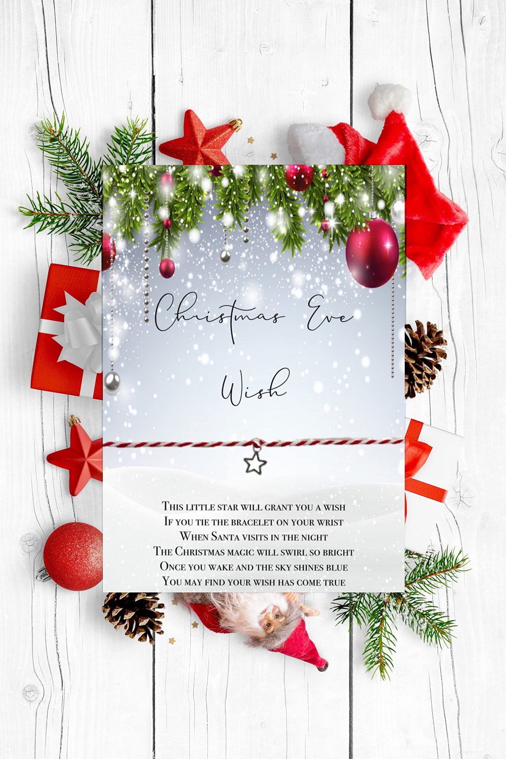 Just A Little Something Christmas Eve Wish Bracelet | Christmas Eve Box Filler | Stocking Filler - Image 3