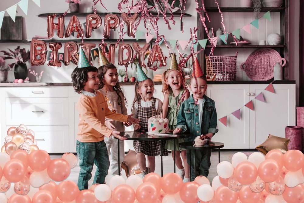 Areebz 82pc Blue Birthday Party Decorations Happy Birthday decoration banner Latex Confetti Star Heart foil Balloons tassel curtain tablecloth for Boys Man - Image 3