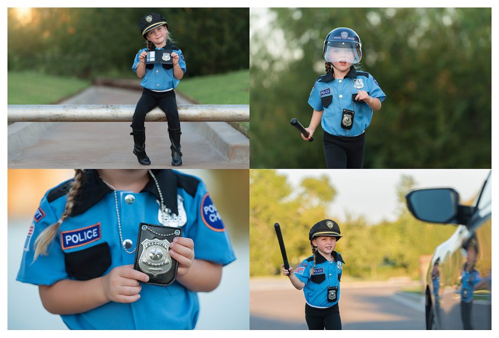 Dress Up America Kids Police ID holder Black - badge holder Pretend Play Slim Wallet - New Card Case lether wallet - Image 2
