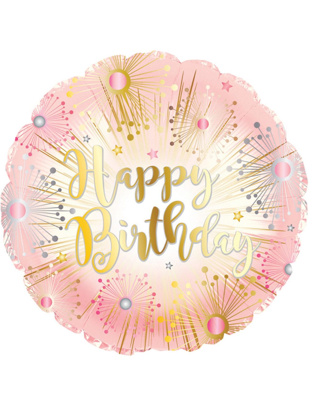 Creative Party Rose Gold Happy Birthday Foil Balloon - 18 inch