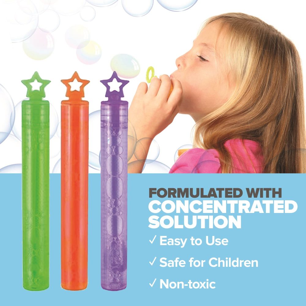 36-Pack Bubble Tubes Party Bag Fillers - Fun and Colorful Toy Bubble Tubes for Kids - Ideal Wedding Favors, Party Favors, Loot Bag and Stocking Fillers - Image 6