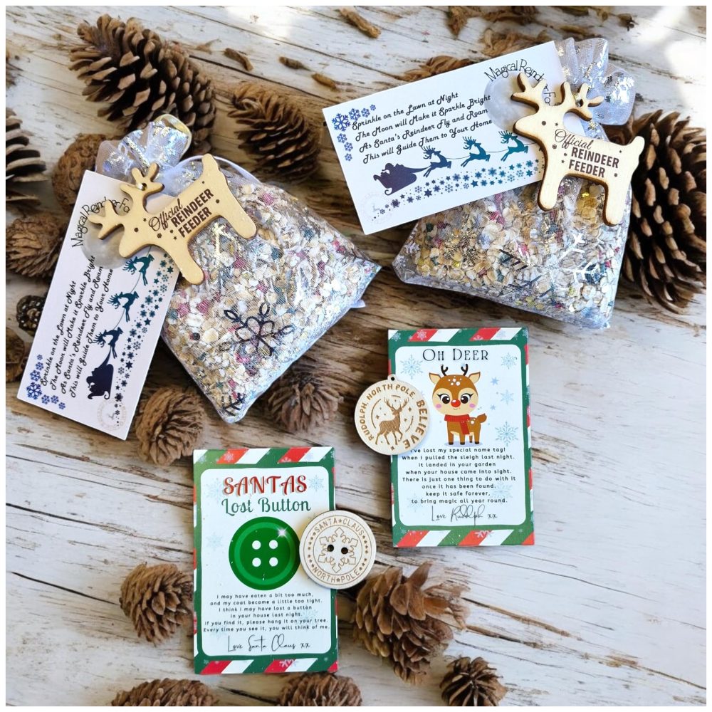 2X Magical Reindeer Food -Biodegradable Magic Glitter Dust Oats - Father Christmas Eve Box Filler- Kids Craft Activity Tradition Handmade Rudolph B1(2 x Reindeer Food) - Image 6