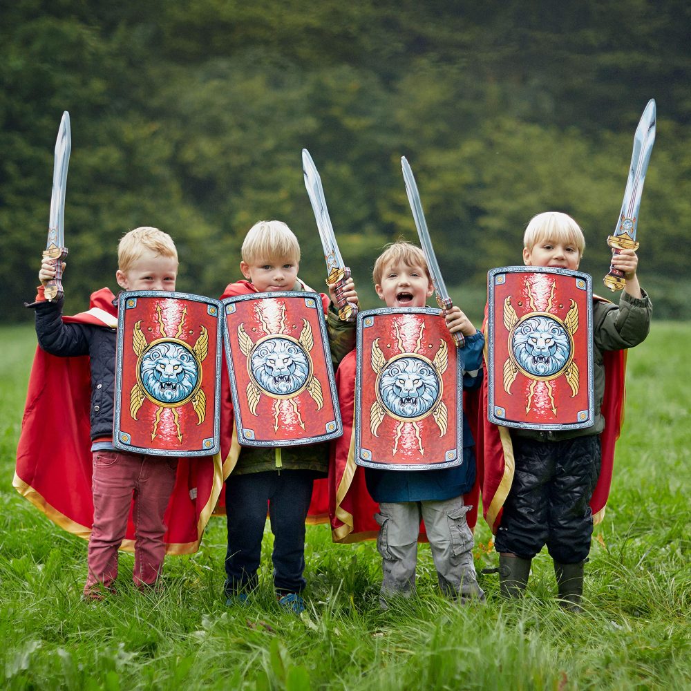 Liontouch Roman Legionary Cape | Historical Toy for Children’s Pretend Play As A Soldier in Ancient Rome | Roleplay, Dress Up, Fancy Dresses & Royal Costumes For Kids - Image 2