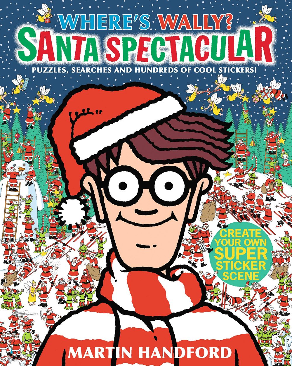 Where's Wally? Santa Spectacular Sticker Activity Book: A search-and-find Christmas present