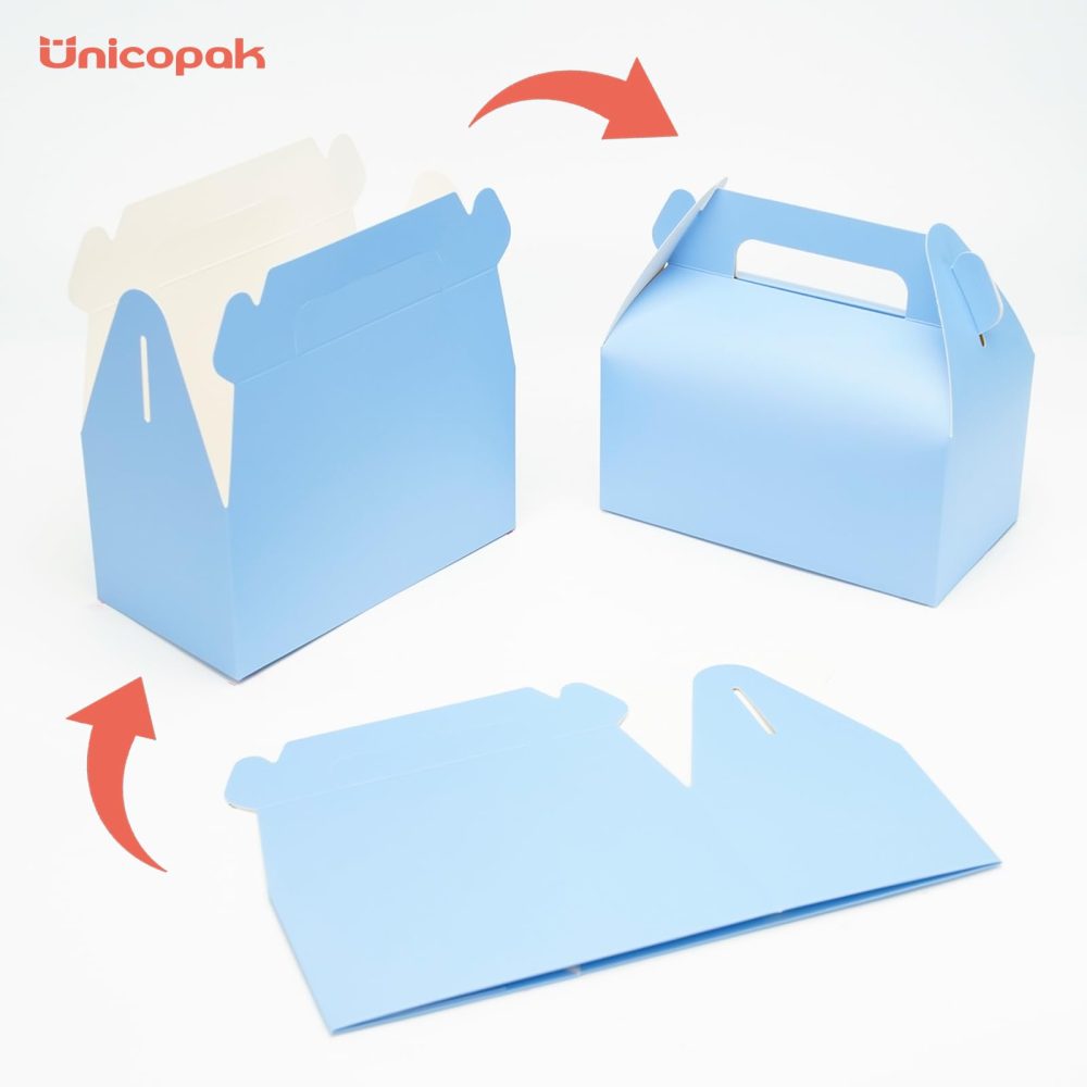 UnicoPak 30 Pack Pastel Party Food Boxes Colorful Party Favour Party Bags Boxes for Sweets Treats Lunch Goodie Cookie Toys for Kids Birthday Party, 16.5x9x10 cm - Image 6