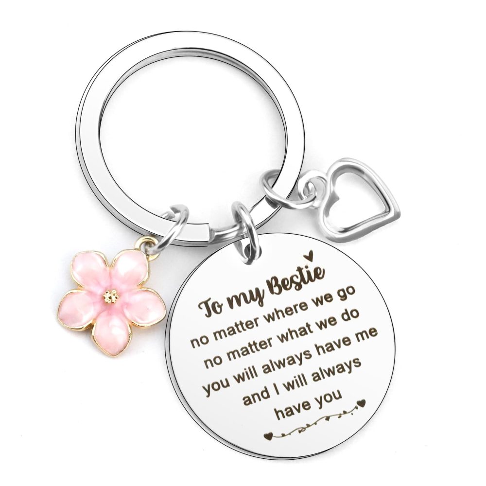Galentines Gifts, Valentines Gifts for Friends, Bestie Gifts for Women, Best Friends Gifts for Women, Friendship Gifts for Women, Bestie Keyring, Mothers Day Birthday Christmas Gifts for Best Friends
