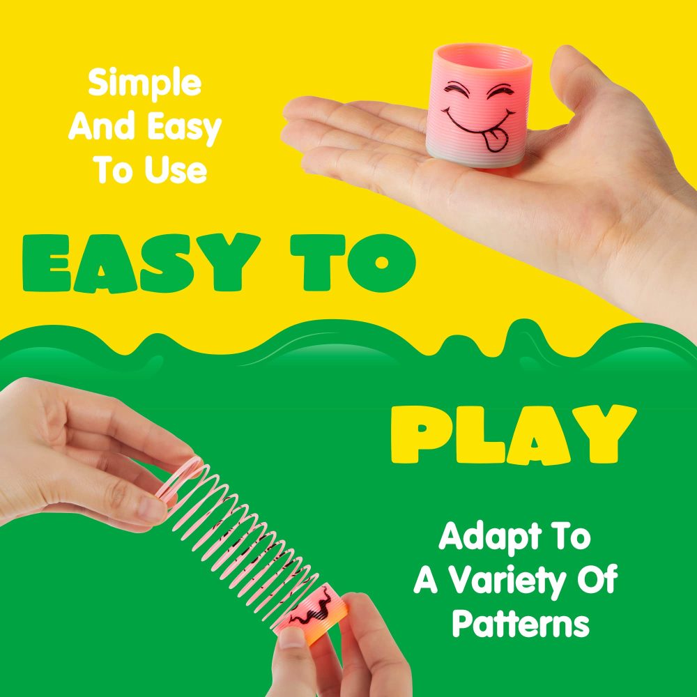 JOYIN 30 Pcs Spring Rainbow Party Bag Fillers for Kids, Mini Fidget Toys for Kids Toy, Stress Coil Mini Springs Bulk Toys for Carnival Prize Birthday Pinata Party Favours, Goodie Bag Stuffers - Image 5