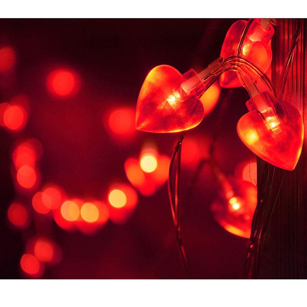 Homeleo 25ft 50 LED Heart Shaped String Lights for Valentines Day Decorations Mothers Day Party Bedroom Classroom Decorations Anniversary Decor Princess Girls Play Tent Decoration - Image 8