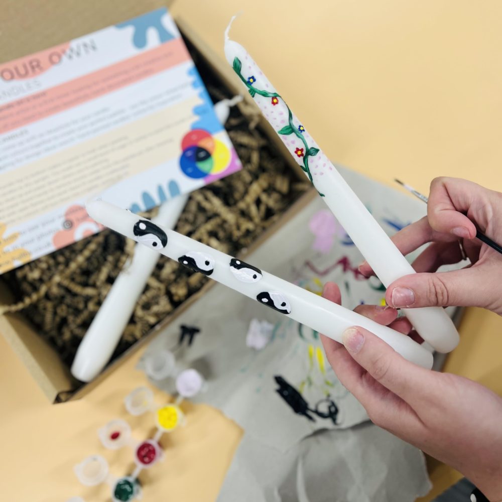 Paint your own candle kit, Candle making kit, Decorate your own candle, Paint your own candle, Candle kits for adults, Make your own candles,Gifts for women,Candle making kits,Craft kits for adults UK - Image 2