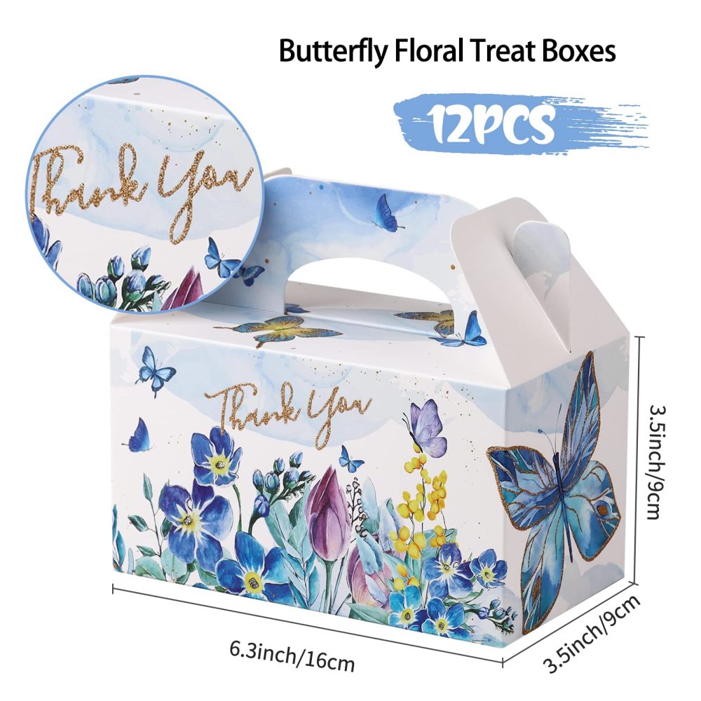 Giiffu Party Favour Treat Boxes 12PCS Party Packs Boxes for Kids Birthday, Wedding Party Favour Candy Boxes, Small Thank You boxes for Guests 16x8.9x8.9cm, Gift Boxes for Baby Shower, Bridal Shower - Image 6